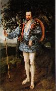 Marcus Gheeraerts Captain Thomas Lee in Irish dress Spain oil painting artist